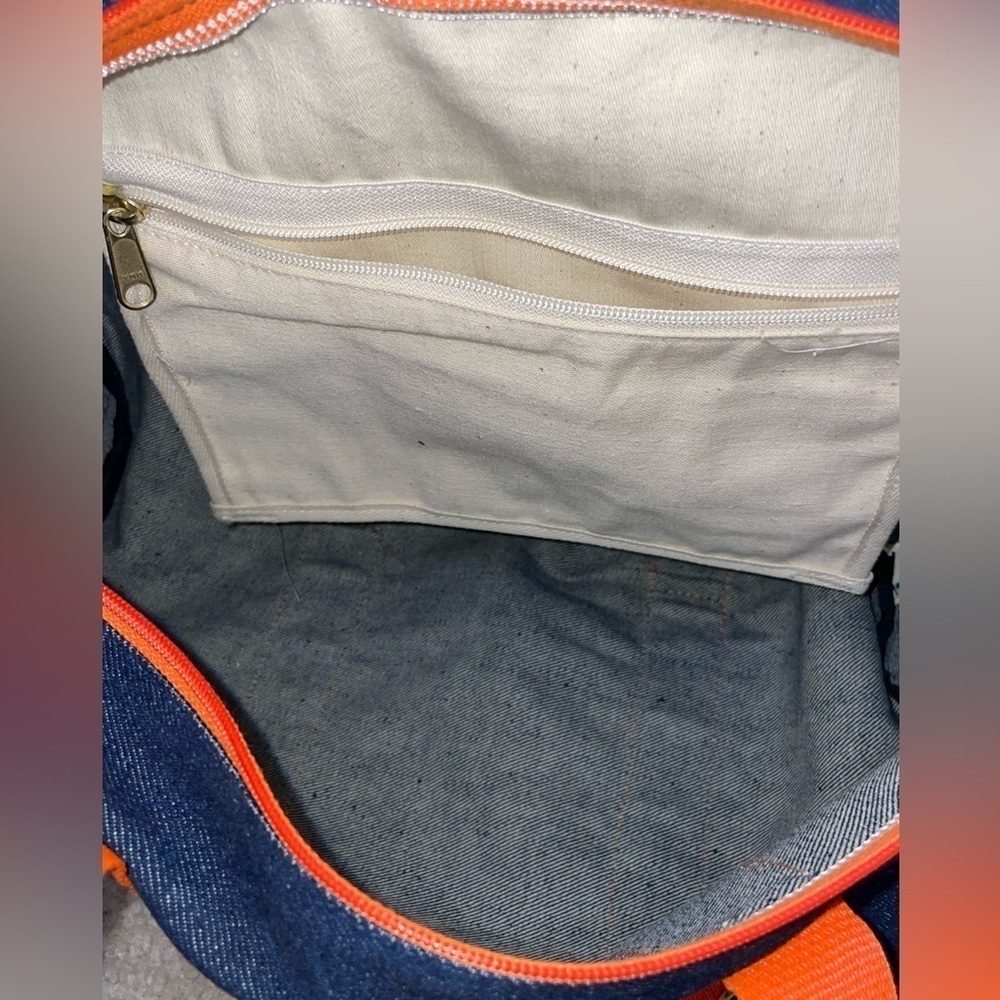“1982”Blue Jean vintage NWOT Duffel Duffle Bag Men Gym Bag Sports Duffle‌‌‌ - Picture 11 of 15